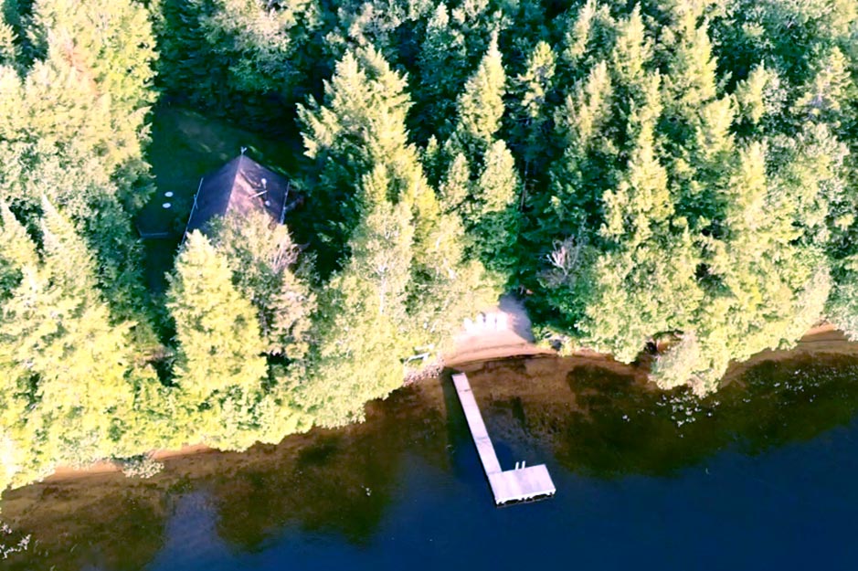 Cottage 49 aerial view